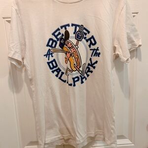 White Graphic Tee - Better at the Ballpark